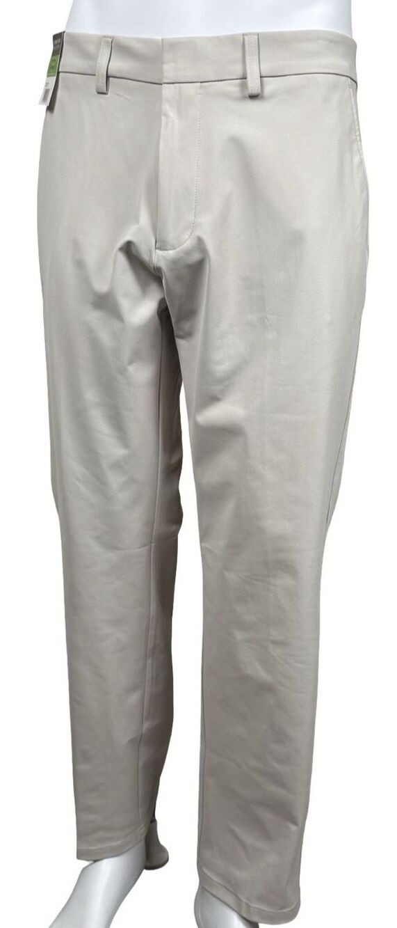 Kenneth Cole 36X30 Dress Pants Tan Reaction Techni-Cole Modern Fit Stretch New